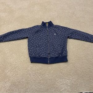 Polo Ralph Lauren Girl’s Floral Zip-Up Sweatshirt - Cornflower Blue Size XL (16)